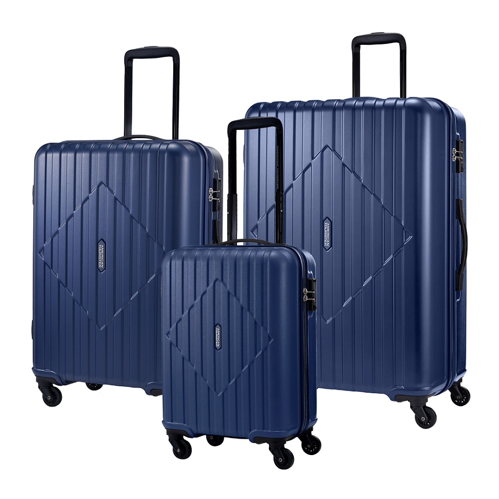 American Tourister Sky Trac Bag Set Of 3 HZ9X41011 Navy