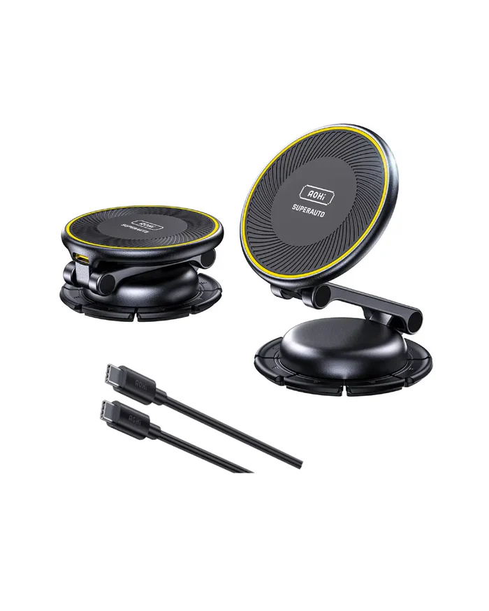 AOHI Magnetic Wireless MagSafe Car Mount Charger 15W AOC-S00