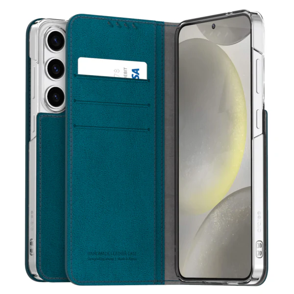 Araree Mustang Diary Wallet Case For Galaxy S24 Ultra Blue