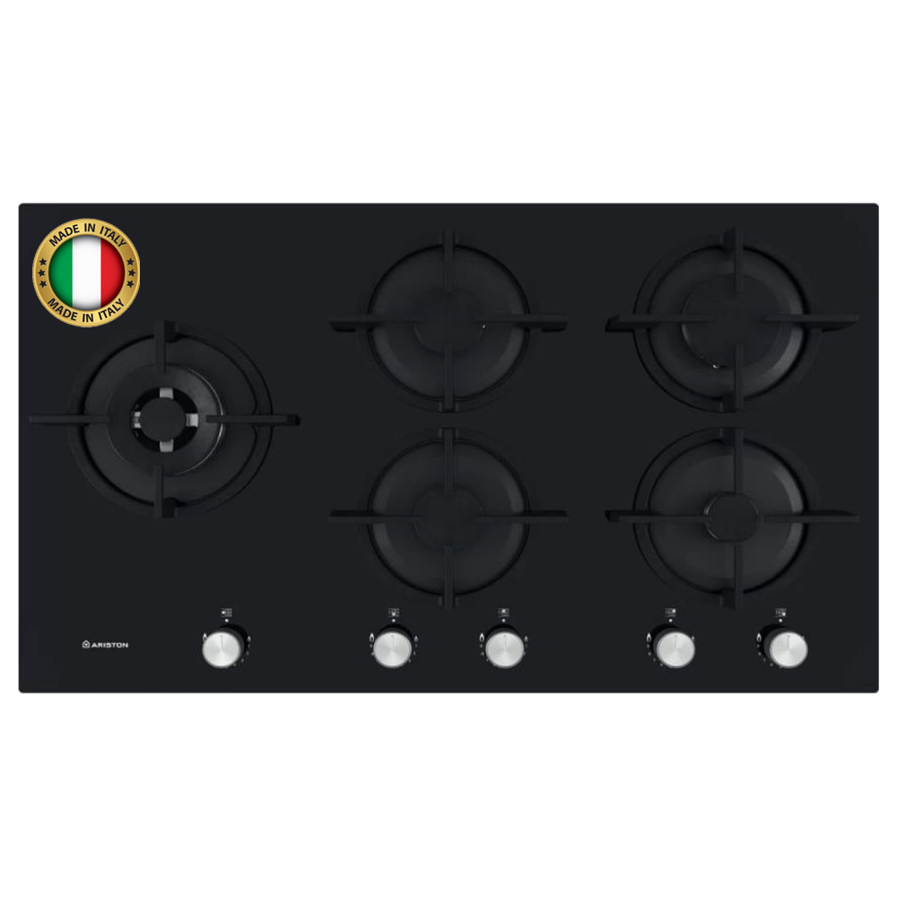Ariston Built In Gas Hob 5 Burners 90CM AGS 92S/BK Black