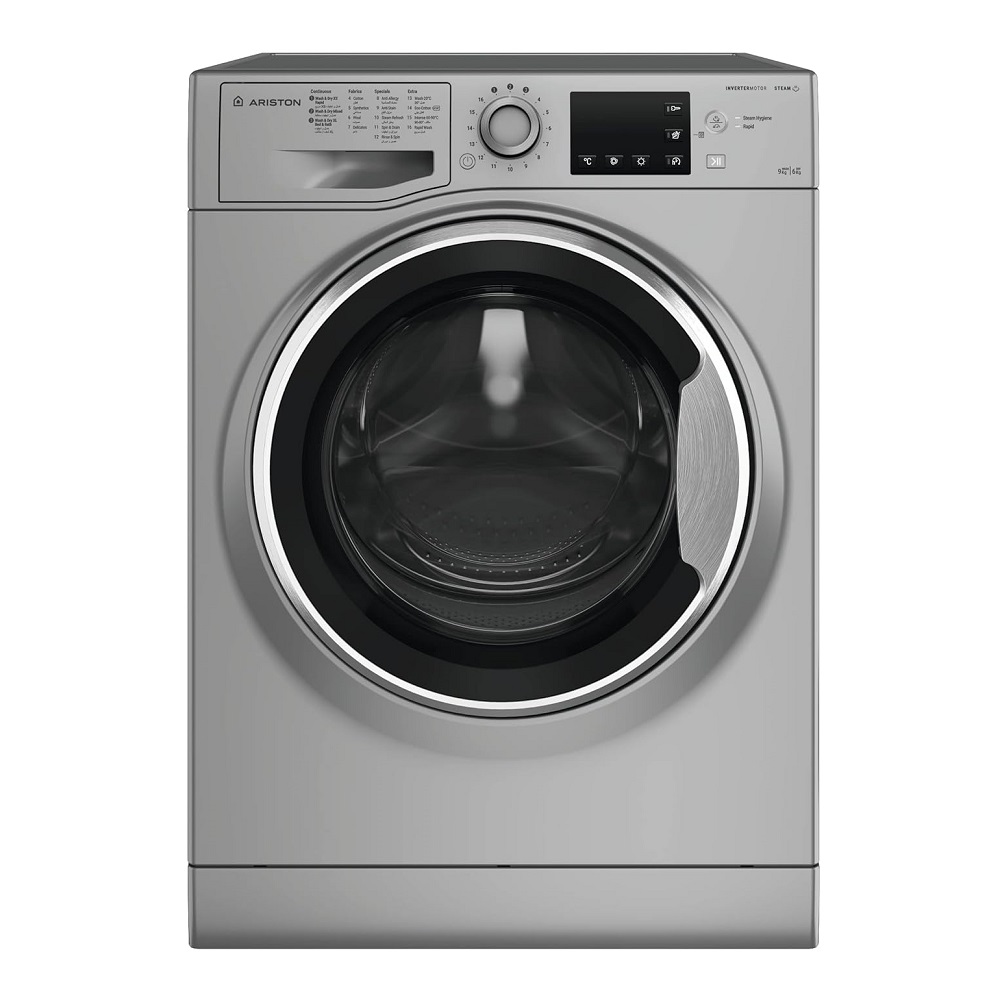 Ariston Front Load Washer 9Kg Wash 6Kg Dry 1400RPM NDB9648SS