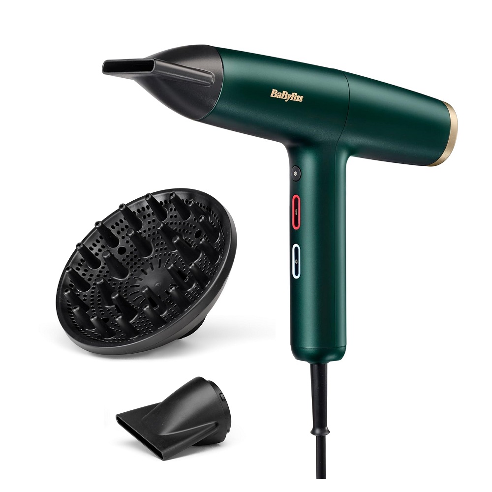 Babyliss Ionic Digital Hair Dryer 1600W BABD6555DSDE Green
