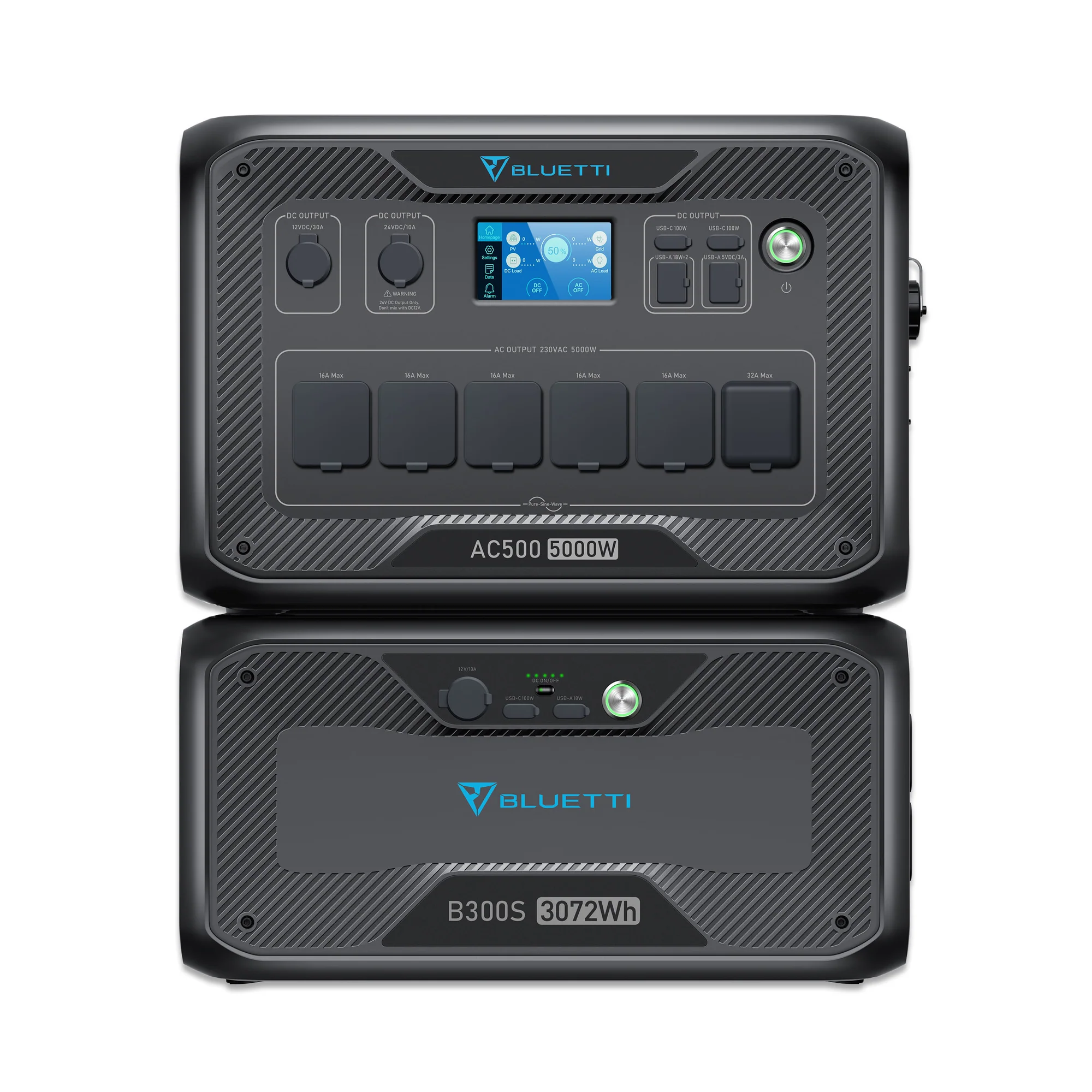Bluetti Power Station 5000W AC500+B300S Black