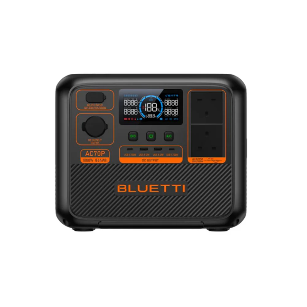 Bluetti Portable Power Station 1000W AC70P Black