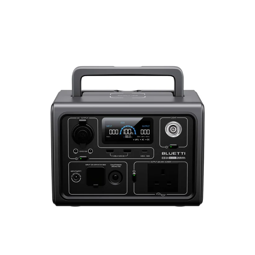 Bluetti Portable Power Station 600W EB3A Black
