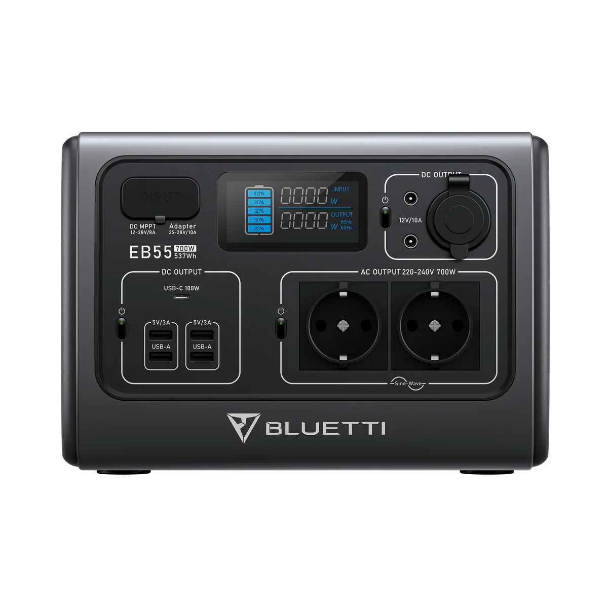 Bluetti Portable Power Station 700W EB55 Black