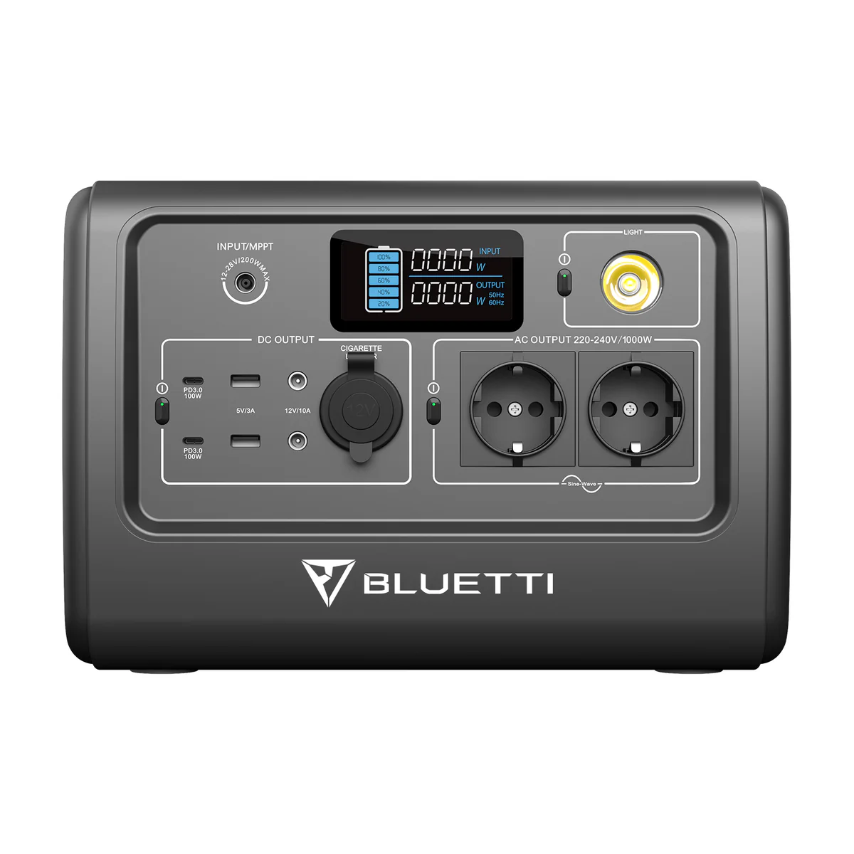 Bluetti Portable Power Station 1000W EB70 Black