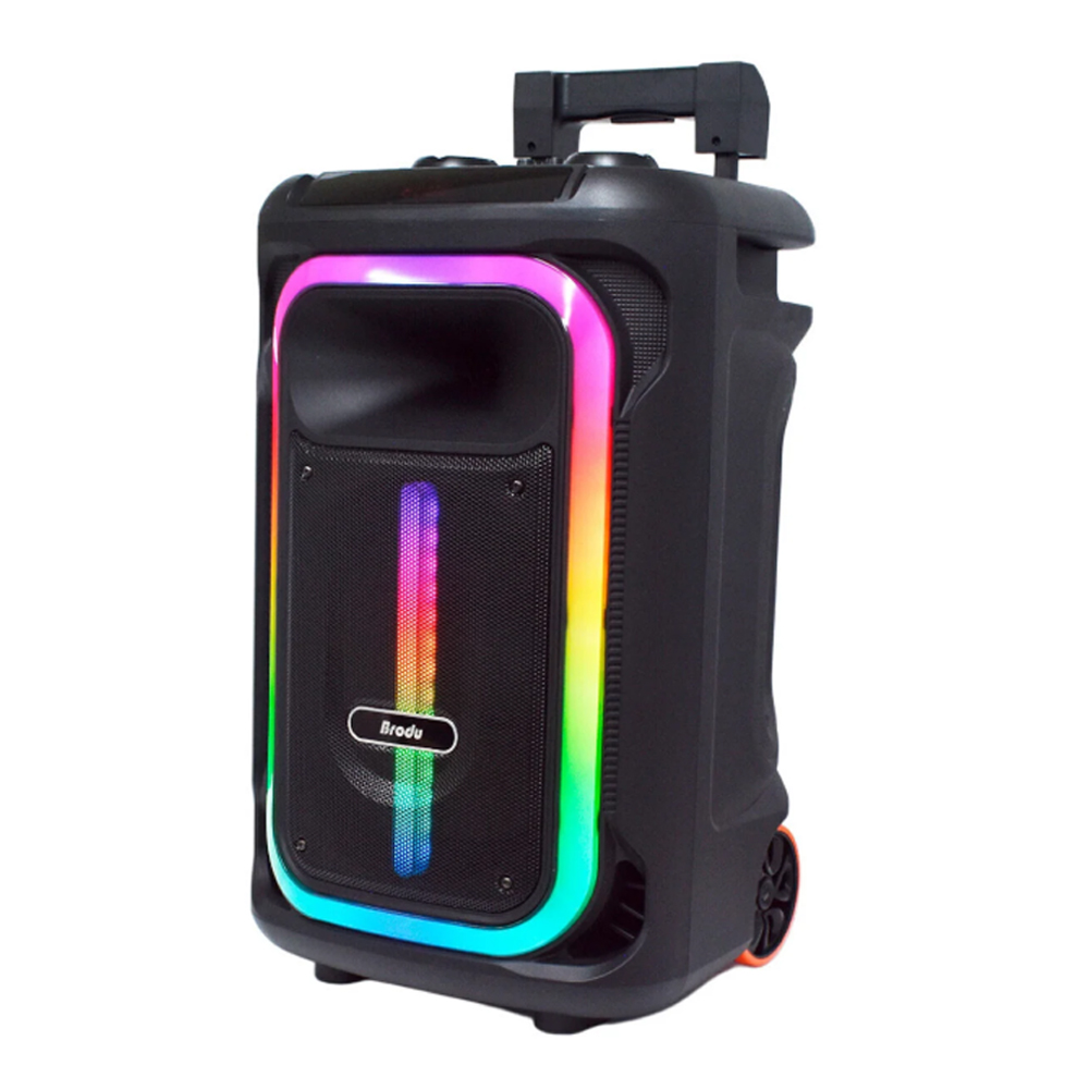 Bordu Bluetooth Trolly Speaker 100W 12 Inch BTS-1928 Black