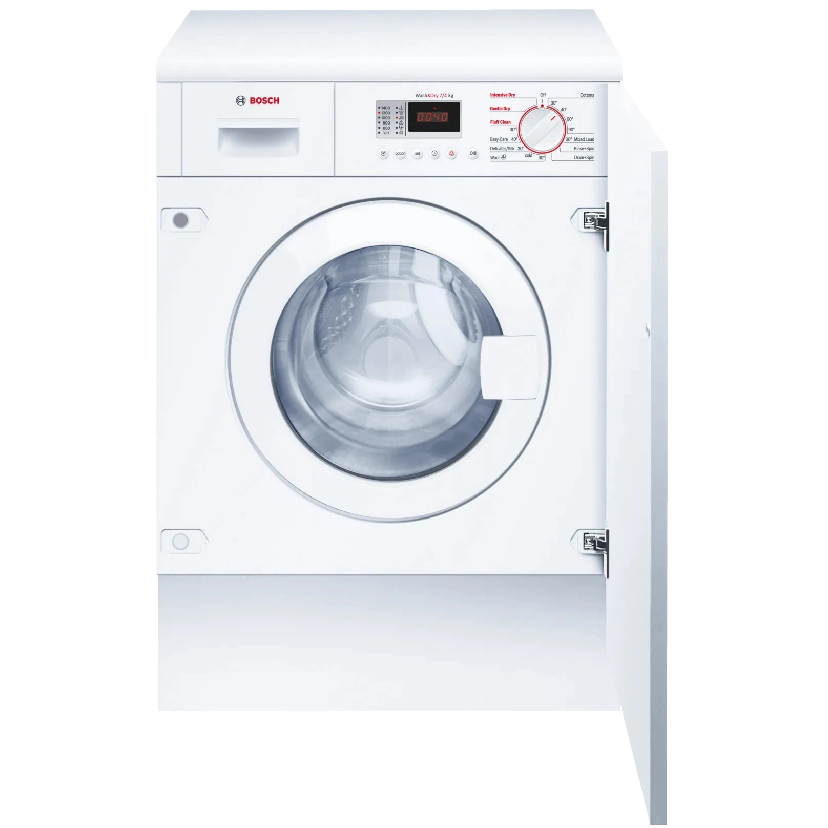 Bosch Washer dryer 7/4 kg Series 4 WKD28351GB White