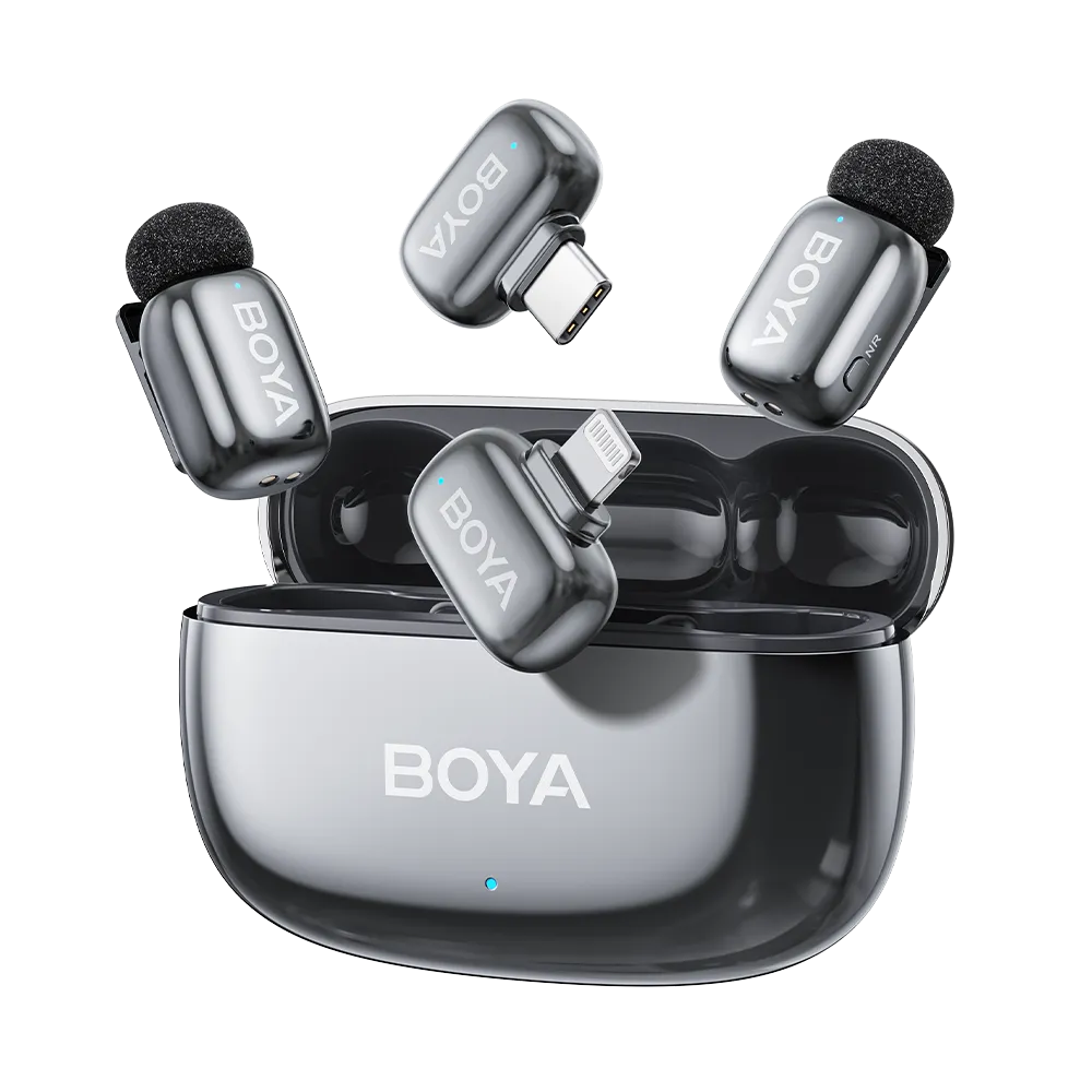 Boya Mini 2 Wireless Microphone with USBC&Lightning Receiver