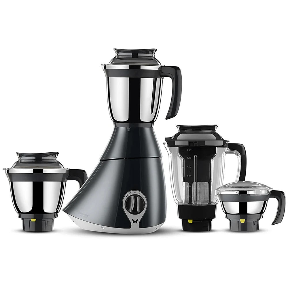 Butterfly Matchless Mixer Grinder 750W 4 Jars Gunmetal Grey