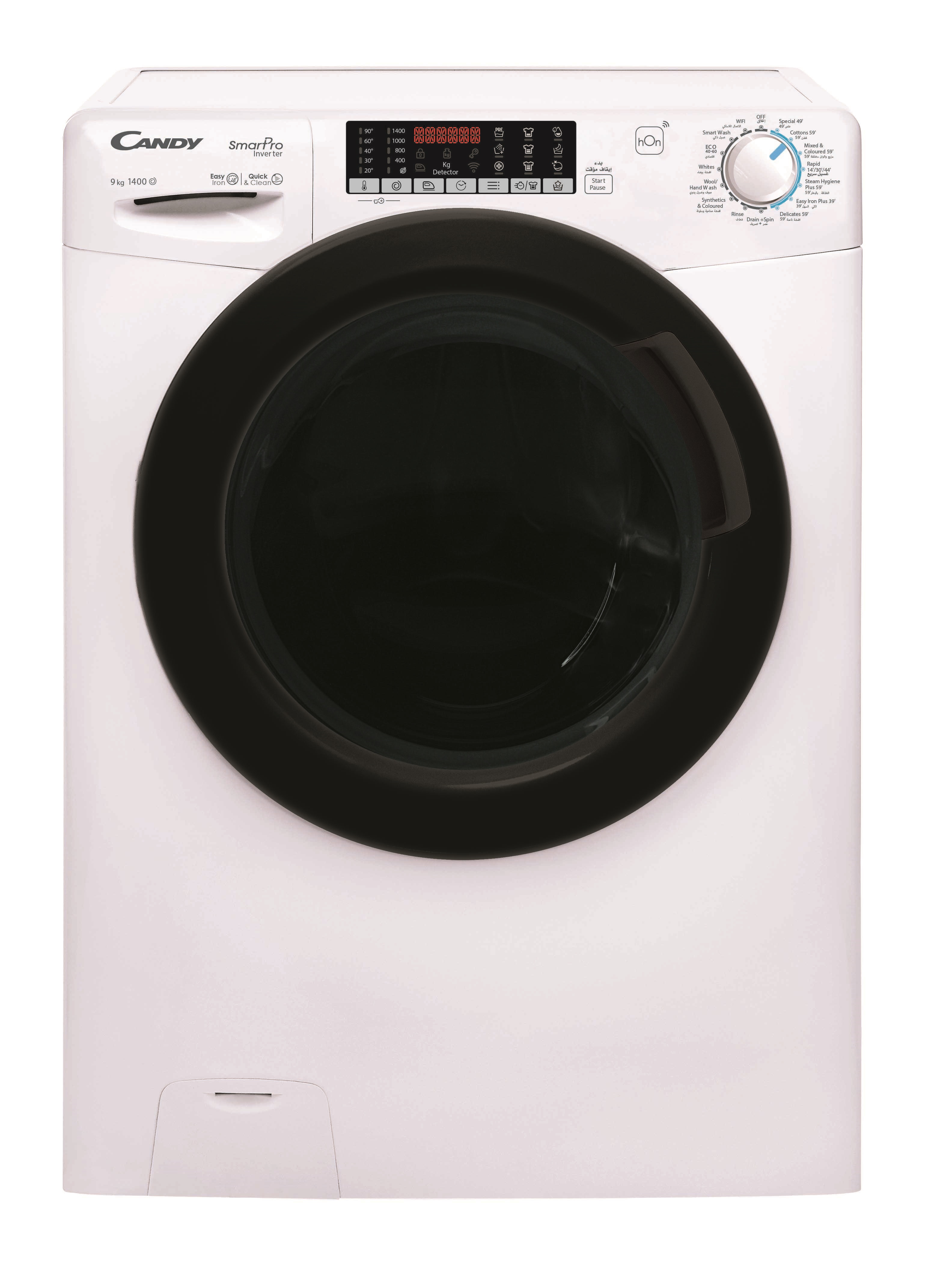 Candy Front Load Washing Machine 9 Kg CSO496TWMB-19
