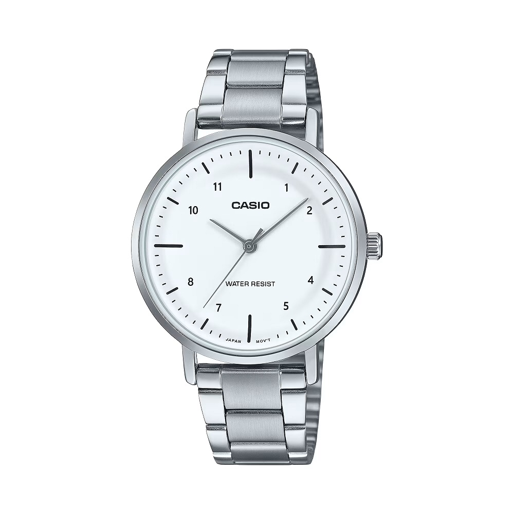 Casio Analog Watch 40mm LTP-VT03D-7BDF Silver