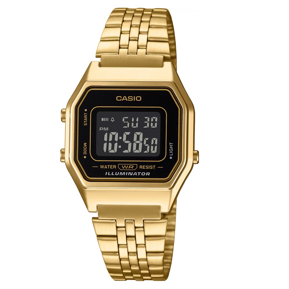 Casio Vintage Digital Watch 33 mm LA680WGA-1BDF Gold