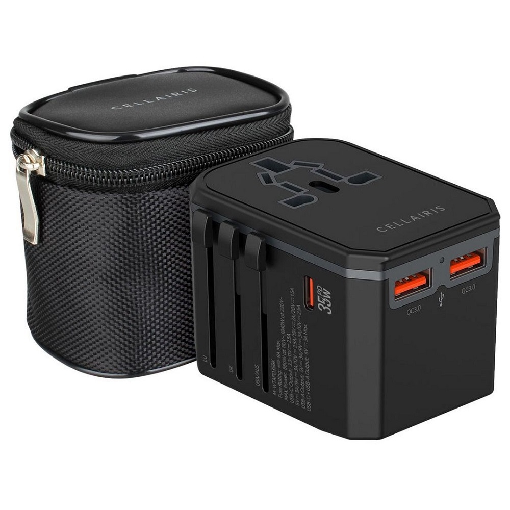 Cellairis World Travel Adapter PD 35W M-WTAPD35W Black
