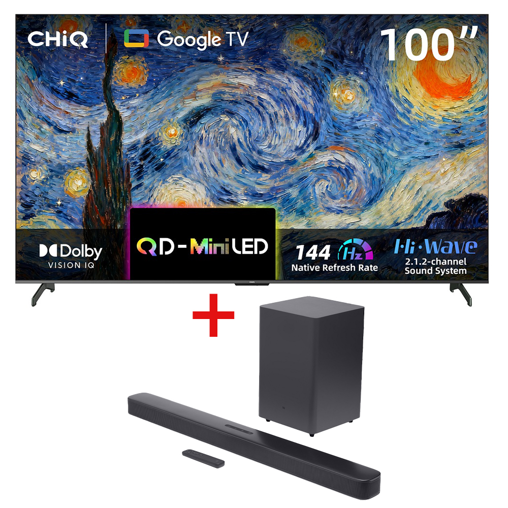 Chiq 100 Inch QLED Mini LED Google TV M100Q10S