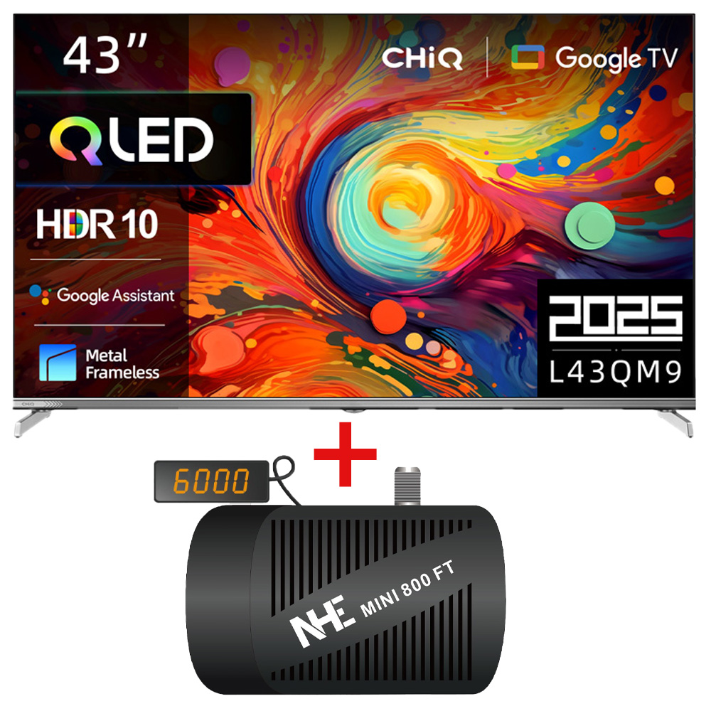 Chiq 43 Inch QLED Metal Frameless TV L43QM9S
