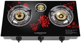 CLEENWOOD GAS COOKER TABLE 3 BURNERS CW-262 BLACK