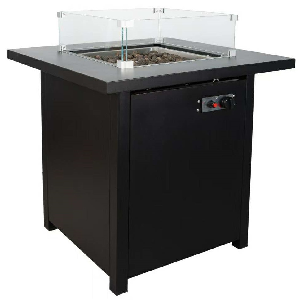 Dexon Gas Fire Pit 13W DFP-F077B Black + Gas Regulator