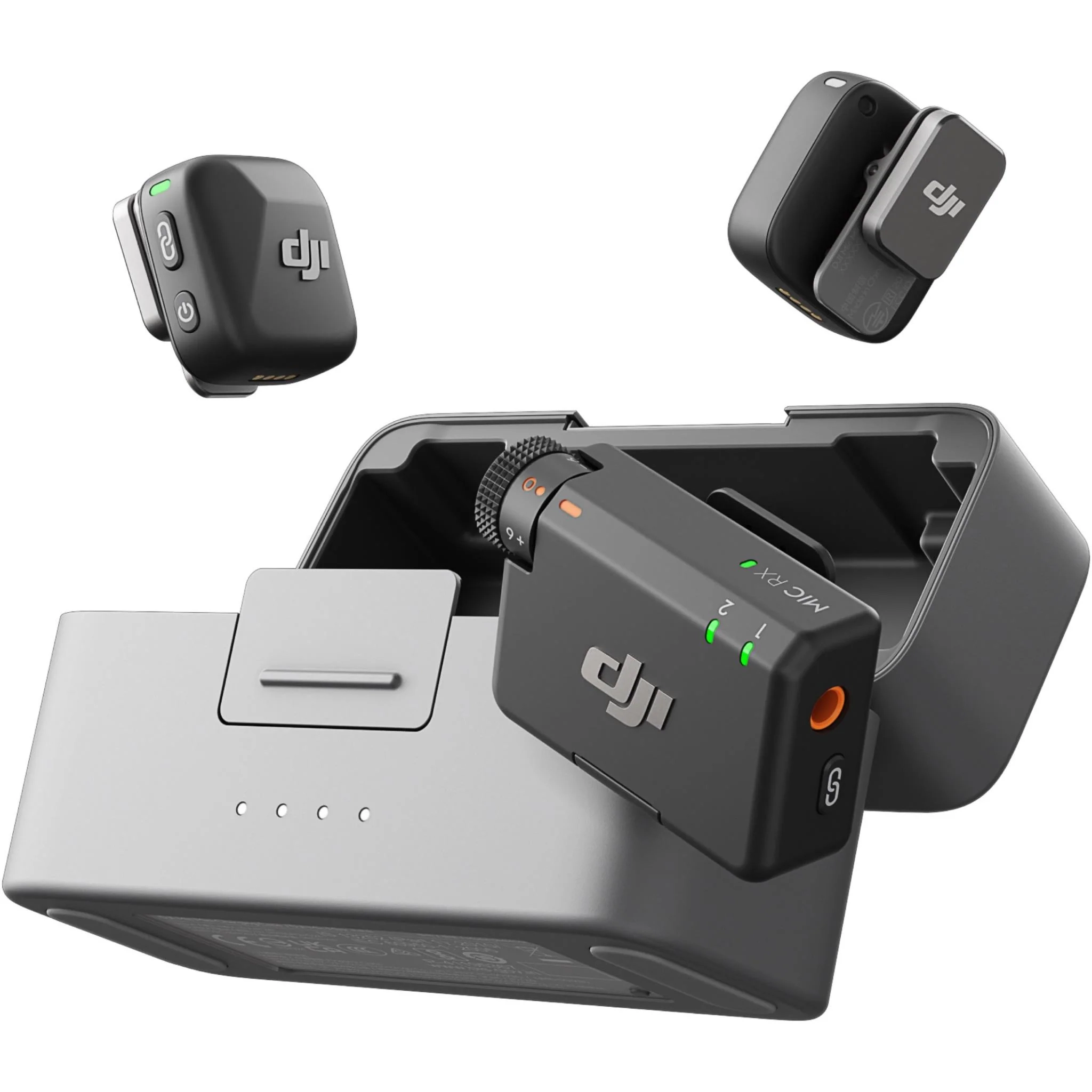 DJI Mic Mini Transmitter 2 TX + 1 RX + Charging Case Black