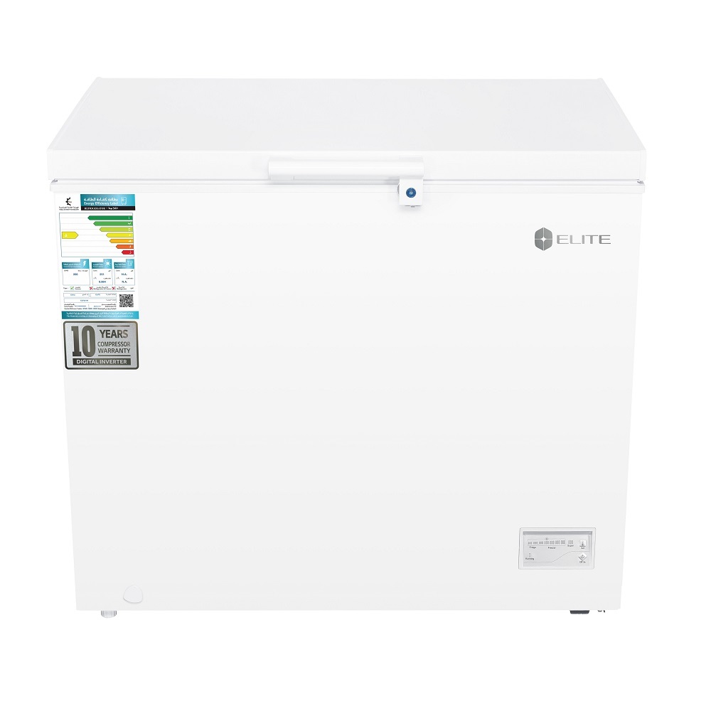 Elite Chest Freezer 13.4 CFT 380 L  Inverter ECF380W White