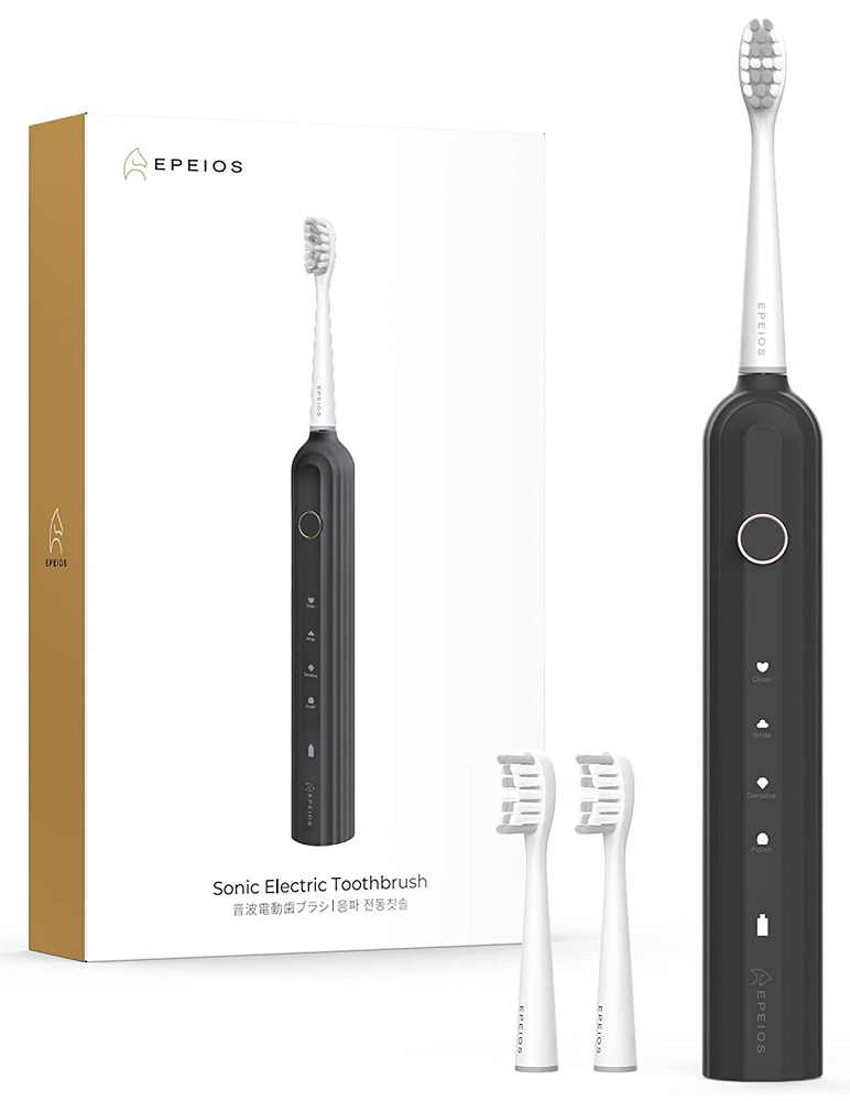 Epeios Clean Sonic Electric Toothbrush ET003ABUN1 Black