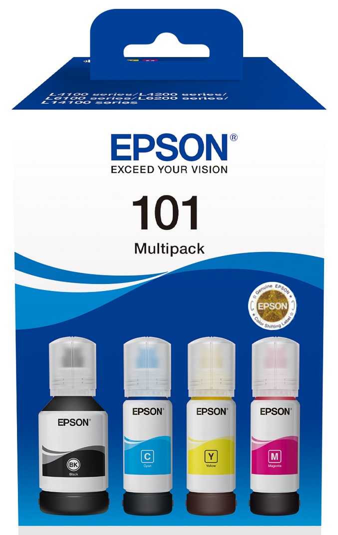 Epson 101 Ink Bottles 337 mL 4 Colors