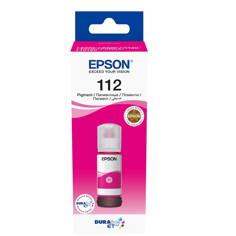 Epson 112 Pigment Ink Bottle 127 ML Magenta