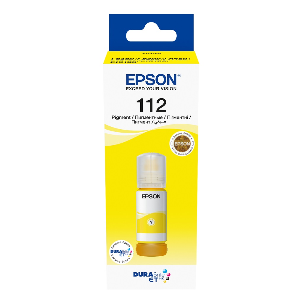 Epson 112 Pigment Ink Bottle 127 ML Yellow