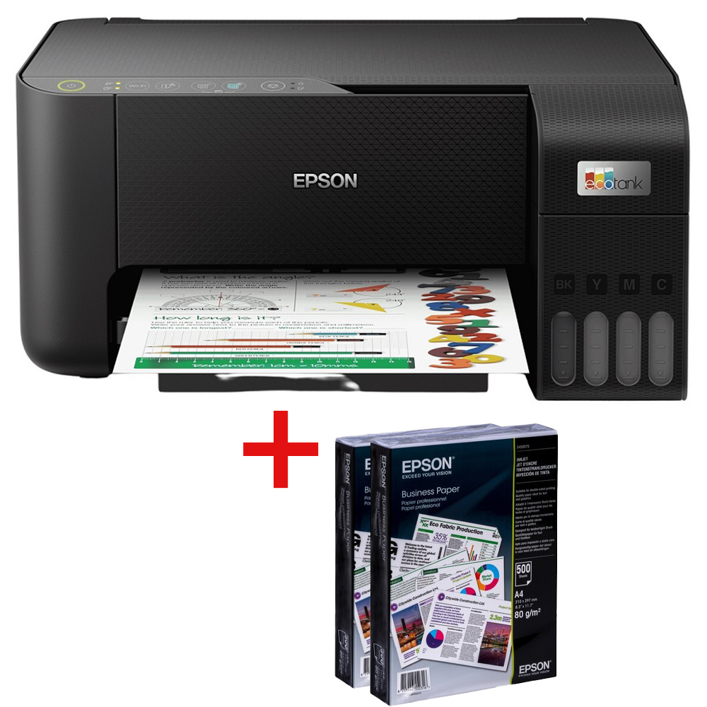 Epson EcoTank L3252 Multifunction Printer Black