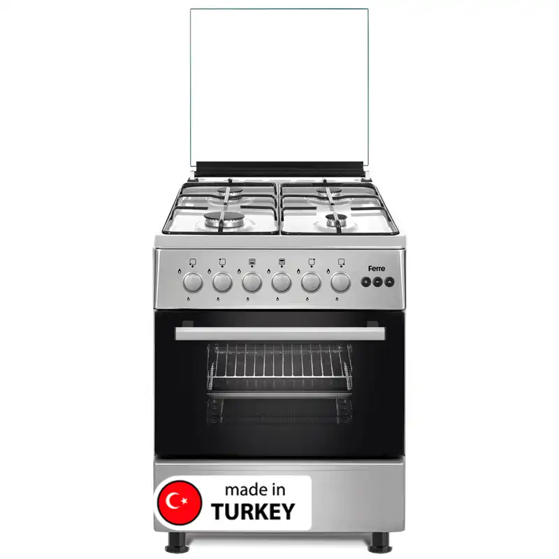 Ferre Gas Cooker 57 x 57 cm Fgc66msb Silver