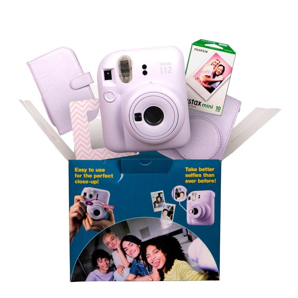 FUJIFILM INSTAX Mini 12 Instant Film Camera Bundle Purple