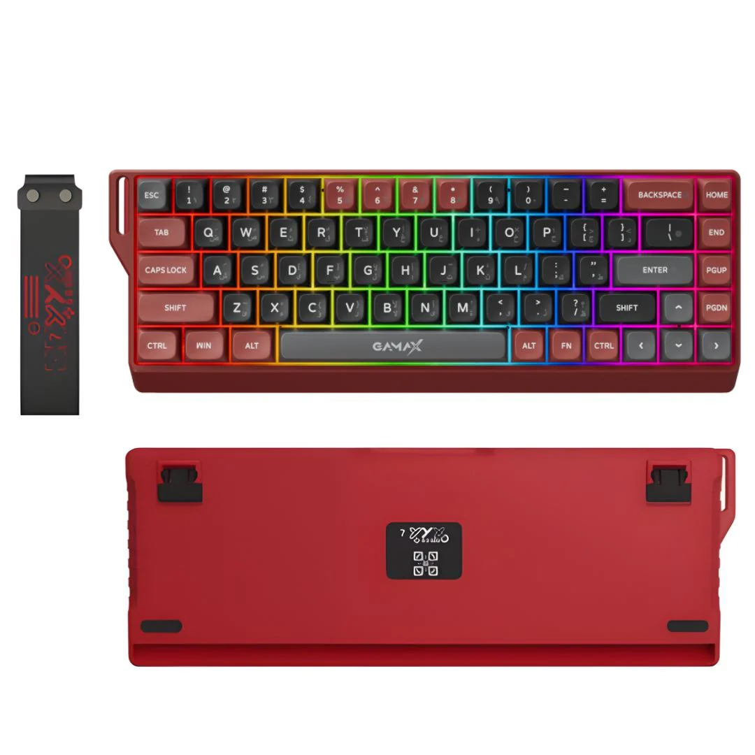 Gamax Mechanical keyboard RGB Wired & Wireless GM-02 Red