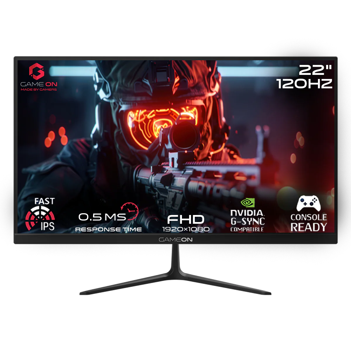 Gameon 22 Inch FHD Flat Gaming Monitor 120Hz GOES22FHD120IPS