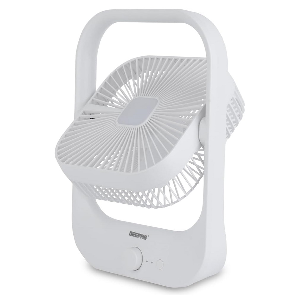 Geepas Rechargeable Fan 8 Inch GF21162 White
