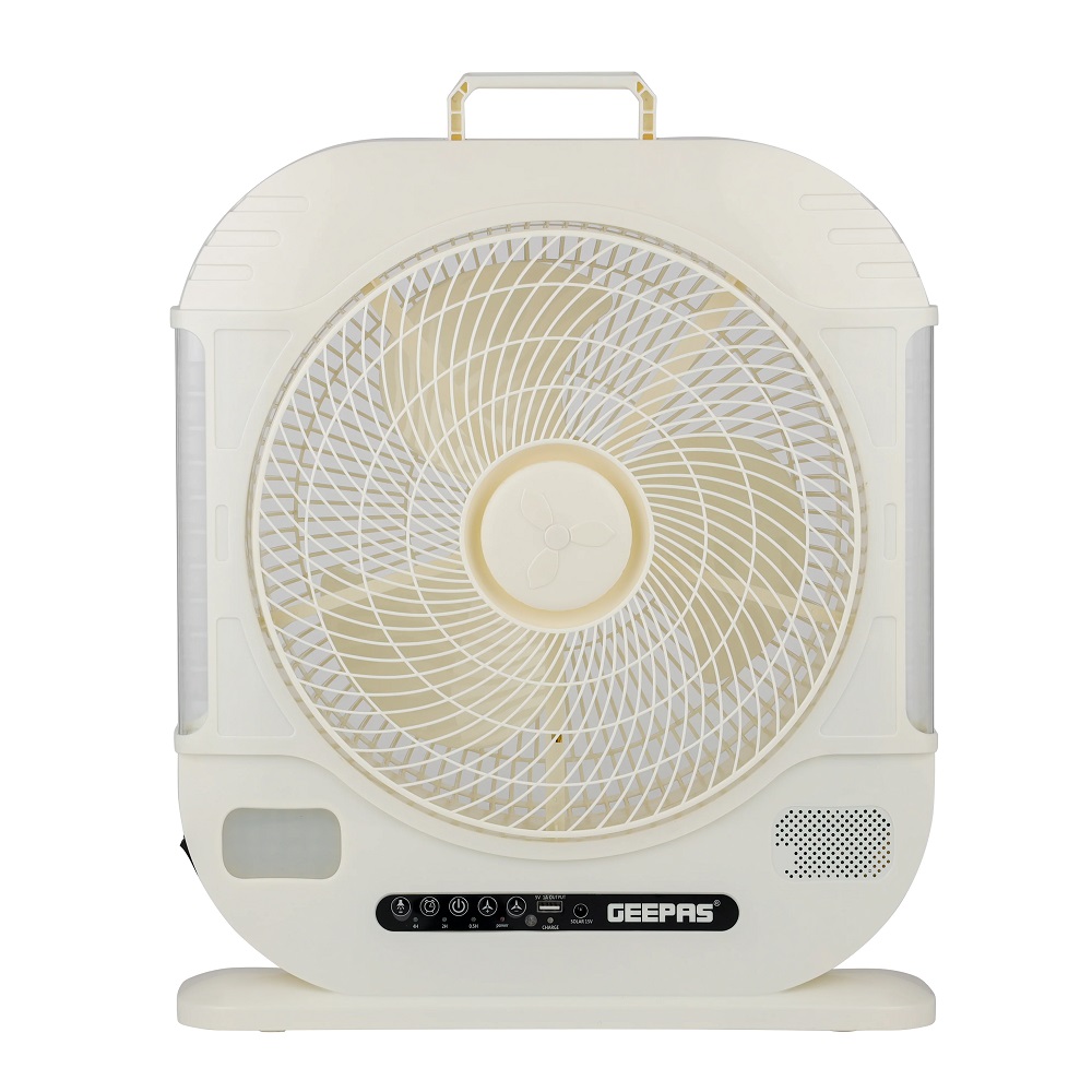 Geepas Rechargeable Fan 12 Inch GF21190 White