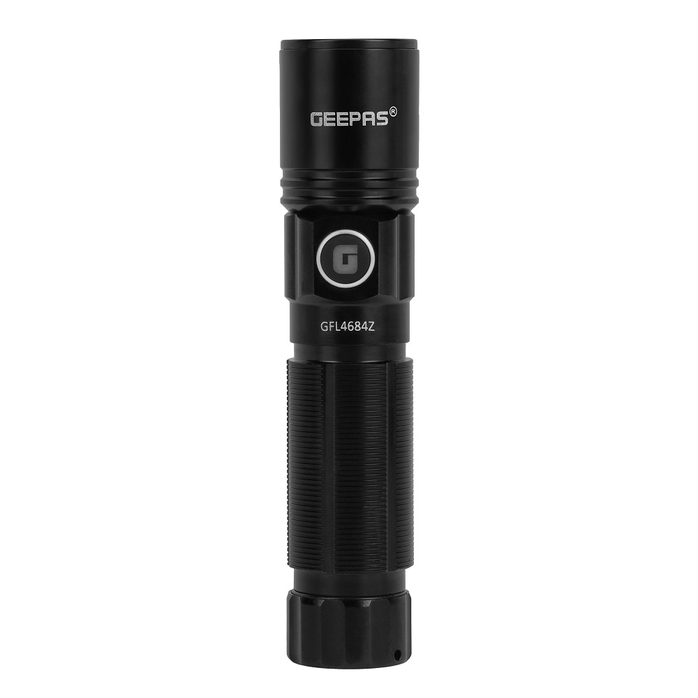 Geepas Zoomable Led Flashlight GFL4684 Black