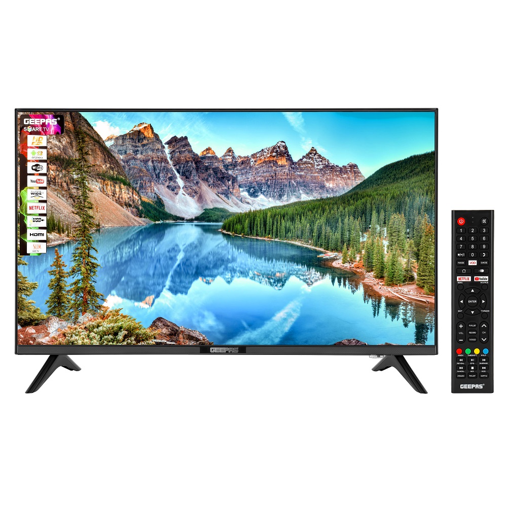 Geepas 32 Inch LED Frameless HD Smart tv GLED3202SEHD
