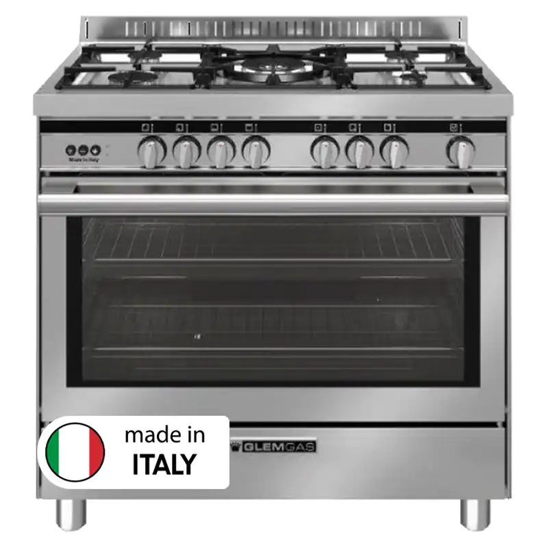 Glemgas 90X60CM GAS COOKER GLST9634RIO1AM STEEL