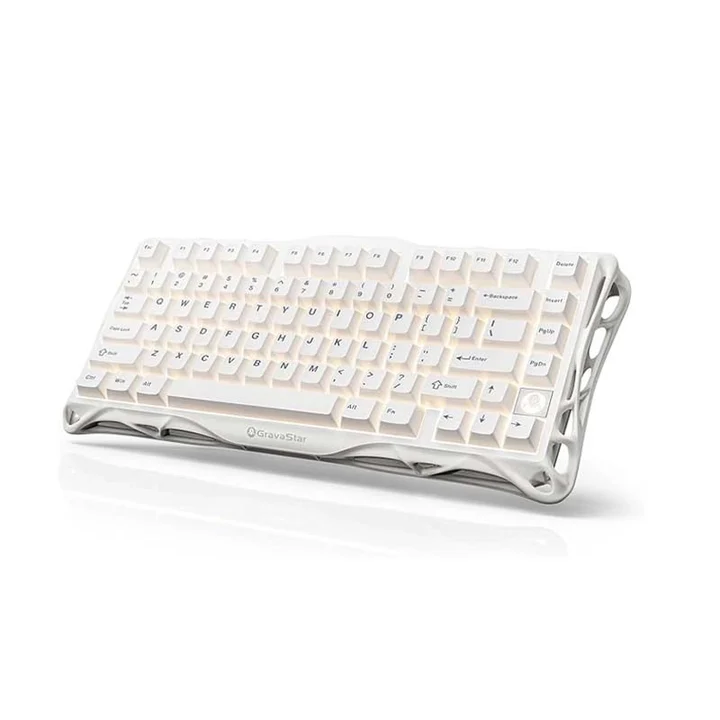 GravaStar Mercury K1 Lite Gaming Mechanical Keyboard White