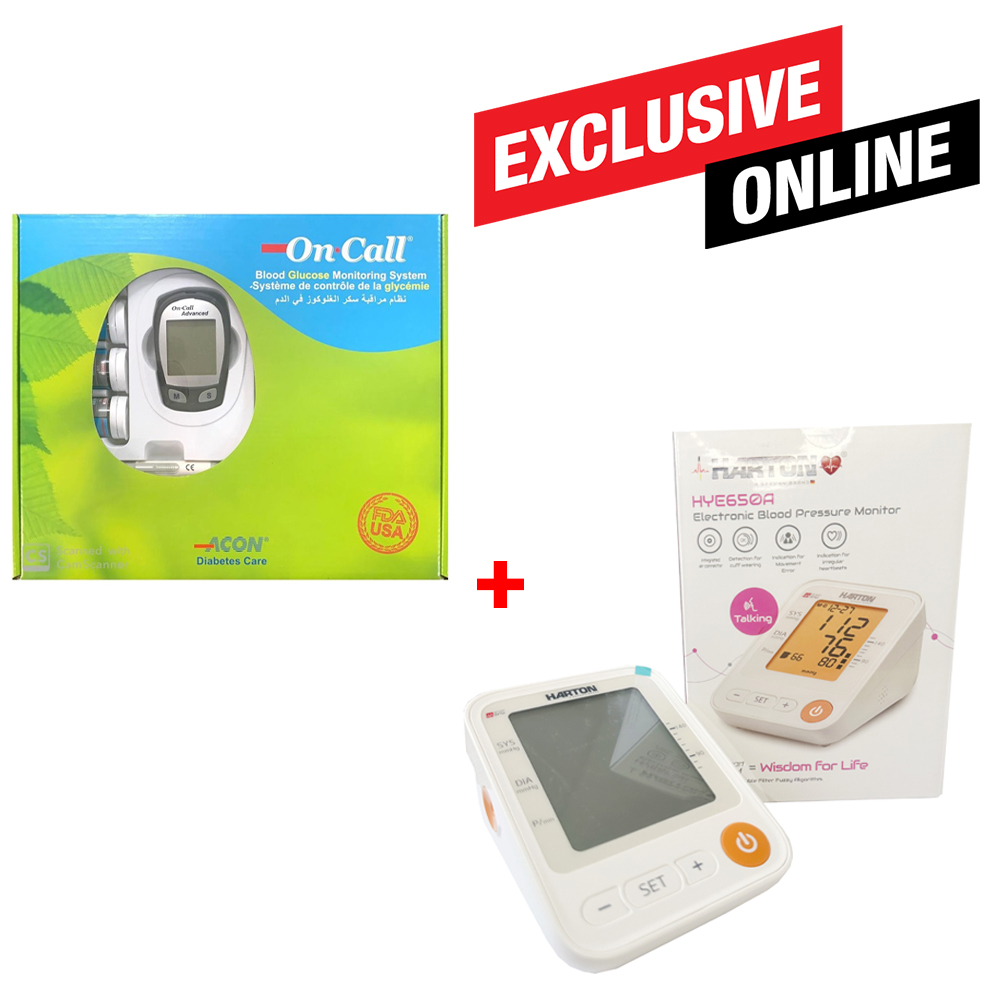 Harton Blood Pressure HYE650A + On Call Glucose Monitor