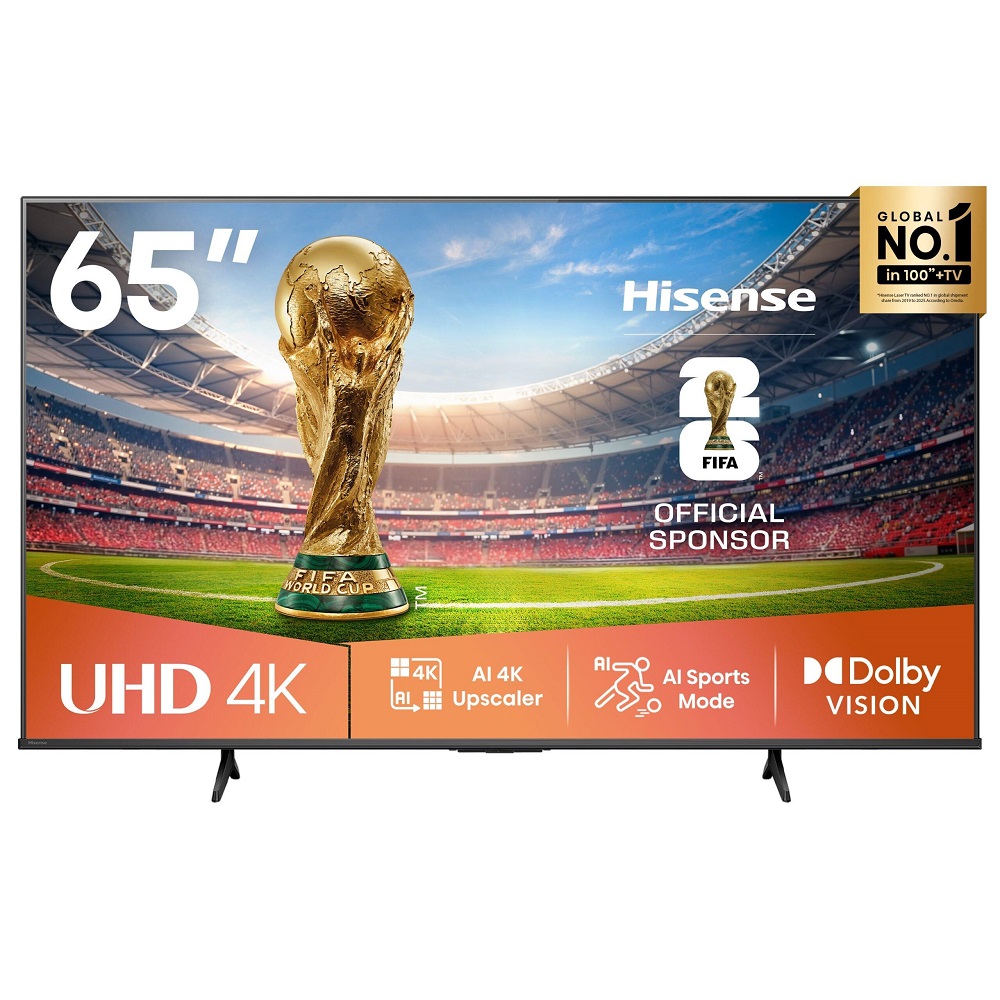 Hisense 65 Inch 4K Ultra HD A62Q 2025 60Hz Smart TV 55A612QS