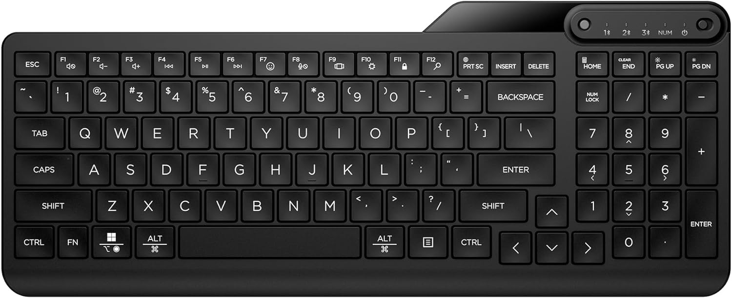 HP 460 Programmable Bluetooth Keyboard 7N7B8AA Black
