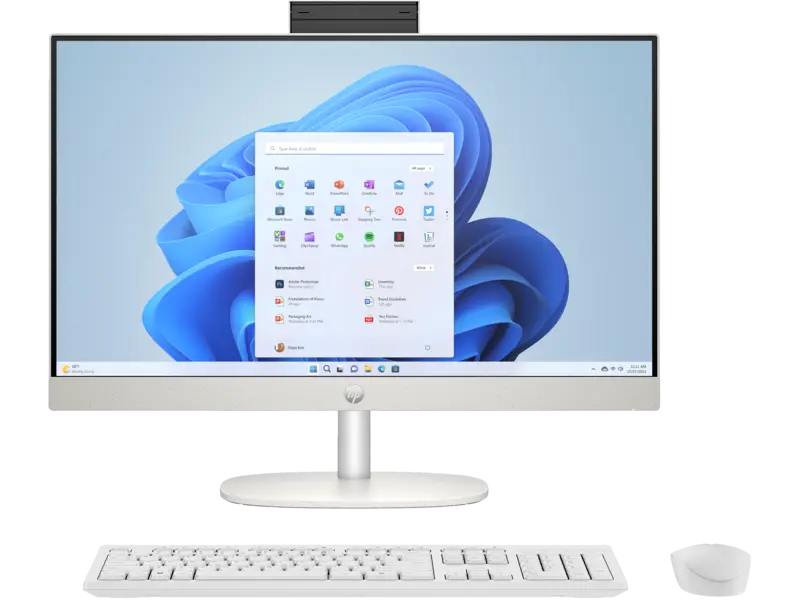 HP Aio Desktop 23.8 Inch Ryzen 7 512GB SSD 24-CR0013NE White
