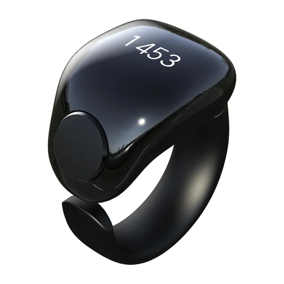 iTasbih Smart Tasbeeh Counter Ring Black