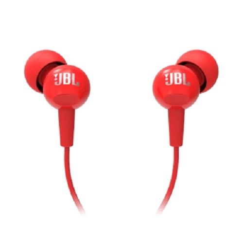 Jbl Wired In-ear 3.5 Mm Jack Earphone C100 Red