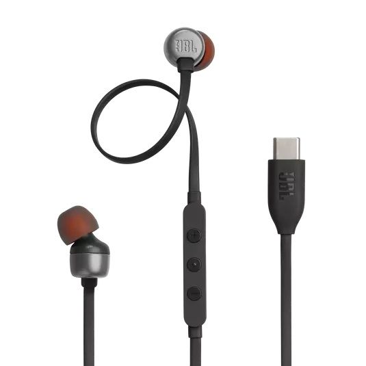JBL Tune 310 Wired in-Ear Type C Earphone T310CBLK Black