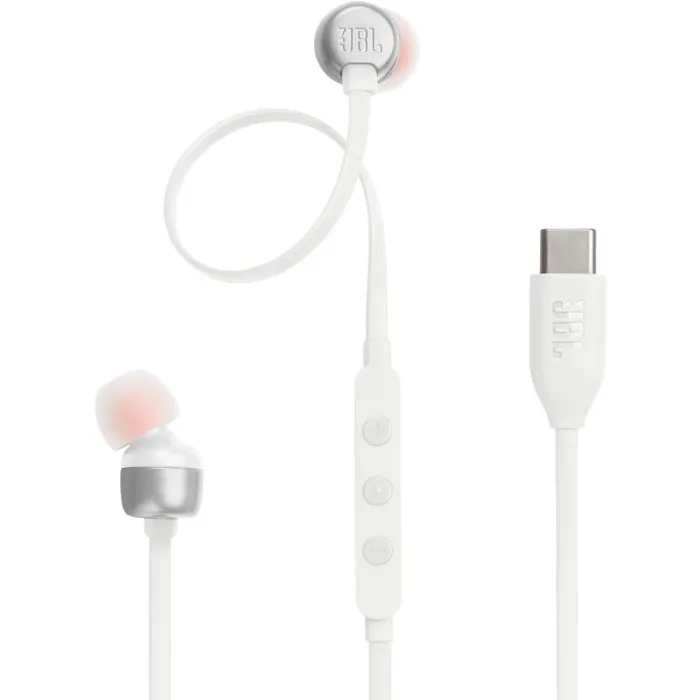 JBL Tune 310 Wired in-Ear Type C Earphone T310CWHT White