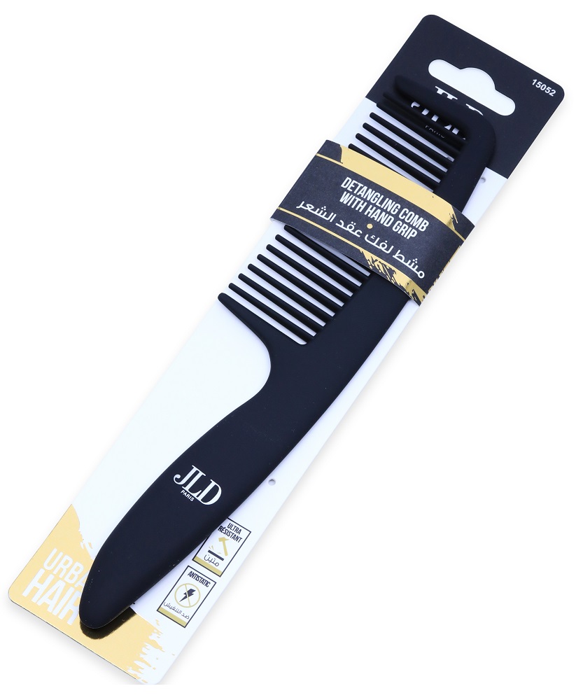 JLD Hair Combe With Handle 15052 Black