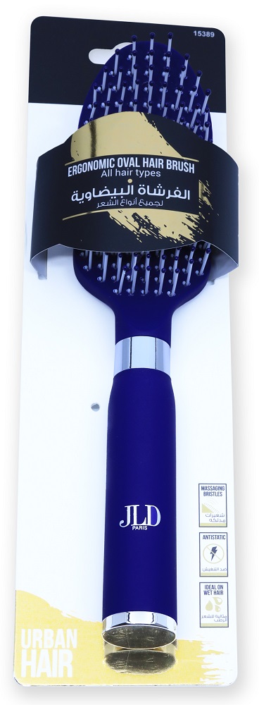JLD Ergonomic & Oval Hair Brush 15389 Blue